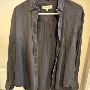 Madewell Gray Casual Button Down Shirt